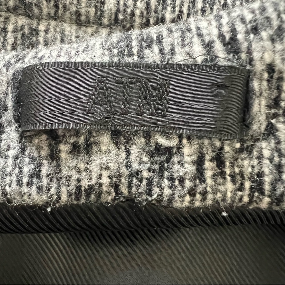 ATM Anthony Thomas Melillo Heathered Gray Oversized Fleece Over Coat Small - Picture 11 of 14